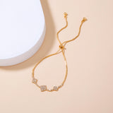 Brass Gold Plated Square Micropaved Zircon – Jewelry Gift Ideas — 6