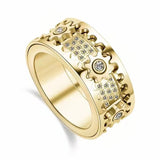 Fashion Eyelet Star Wheel Spinning Ring – Stylish Gifts — 13