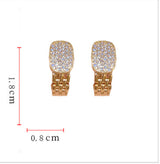 Dongdaemun High-grade Geometric Full Diamond Ear – Small Gift Ideas — 2
