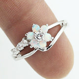 Flower Ring Women's Synthetic Ornament – Gifts for Her — 5