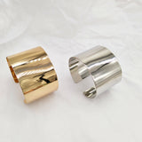 Women's Exaggerated Wide Plated Mirror Bracelet – Jewelry Gift Ideas — 5