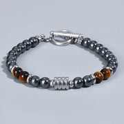 Stainless Steel OT Buckle Tiger-Eye Bracelet Men – Jewelry Gift Ideas — 10
