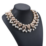 Alloy Exaggerated Pearl Tassel Necklace – Jewelry Gift Ideas — 5