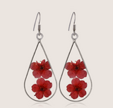 Double Sided Water Drop Dry Flower Earrings – Stylish Gifts — 4