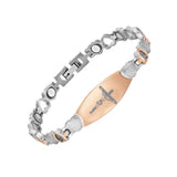 Titanium Steel Bracelet Magnet Heart Lettering – Jewelry Gift Ideas — 2