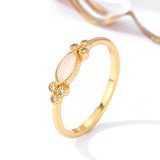 Women's 925 Sterling Silver 18K Gold Plated Ring – Gifts for Her — 7