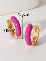 Colorful Oil Necklace Love Heart Earrings Women – Jewelry Gift Ideas — 6