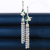 Pearl Tassel Long Earrings Female – Gifts for Her — 2