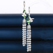 Pearl Tassel Long Earrings Female – Gifts for Her — 2