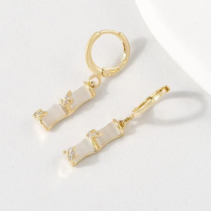 Minimalist Cat Eye Stone Bamboo Joint Vintage – Cat Lover Gifts — 1