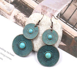 Vintage Double Layer Round Earrings – Unique Gift Ideas — 5