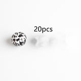 Leopard Pattern Cow Pattern Colored Wood Beads – Stylish Gifts — 12