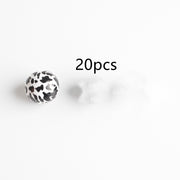 Leopard Pattern Cow Pattern Colored Wood Beads – Stylish Gifts — 12