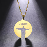 Personalized Silhouette Hollow Text JESUS Pendant – Jewelry Gift Ideas — 9
