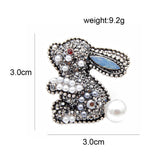 Diamond Rabbit Brooch Zodiac Cartoon Animal – Jewelry Gift Ideas — 3