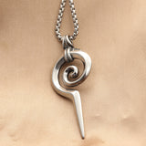Titanium Steel Coiled Snake Scepter Pendant – Jewelry Gift Ideas — 1