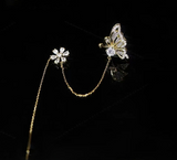 Style Zircon Tassel Earrings Personality Cold Wind Ear – Stylish Gifts — 4