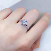 Moissanite White D Color High Clarity Ring – Stylish Gifts — 3