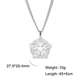 Fashion Simple Hollow Pentagram Necklace – Jewelry Gift Ideas — 8