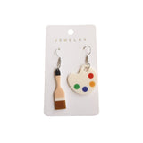Acrylic Teacher's Day Brush Palette Earrings – Beauty Gifts — 5