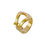Simple Horseshoe Buckle Fashion Titanium Steel Ring – Stylish Gifts — 5