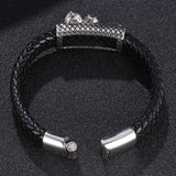 Titanium Steel Leather Rope Simple Bracelet – Jewelry Gift Ideas — 8