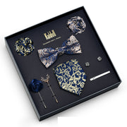 Eight Piece Tie Square Bow Tie Brooch – Jewelry Gift Ideas — 15