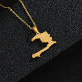 Fashion Personalized Map Pendant Necklace – Jewelry Gift Ideas — 7