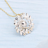 Silver Plated Pearl Zircon Necklace – Jewelry Gift Ideas — 1