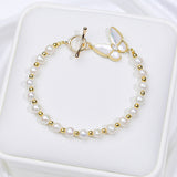 Pearl Bracelet Female Fritillary Butterfly Clover – Jewelry Gift Ideas — 12