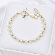 Pearl Bracelet Female Fritillary Butterfly Clover – Jewelry Gift Ideas — 12