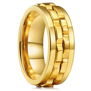 Gear Turning Decompression Stainless Steel Ring Does – Surprise Gifts — 12