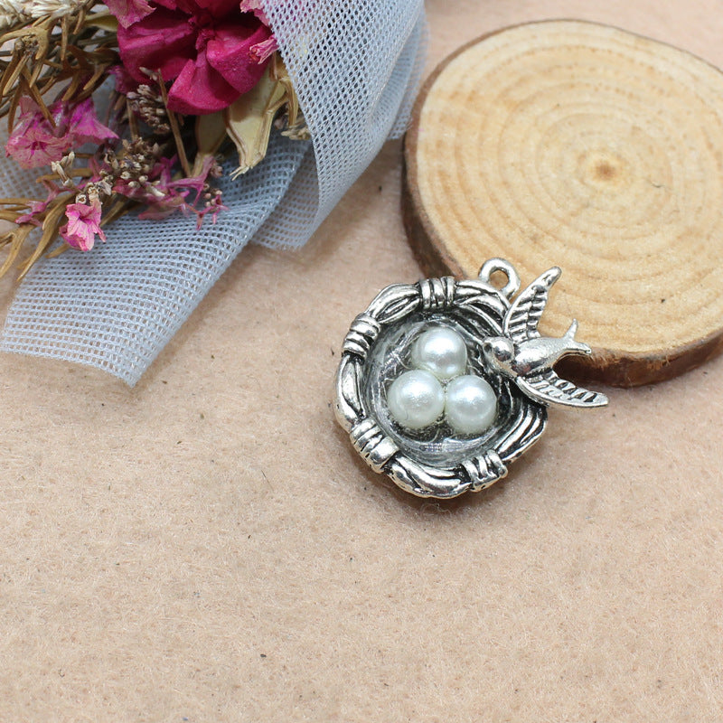 Vintage DIY Alloy Jewelry Ancient Silver Bird's – Jewelry Gift Ideas — 1