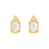 14K Silver Plated African Opal Earrings – Meaningful Gifts — 2