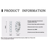 Full Diamond Moissanite Light Luxury Earrings Sterling – Stylish Gifts — 7