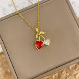 Women's Cherry Necklace Does Not Fade High-end – Jewelry Gift Ideas — 3