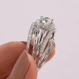 Women's Fashion Multi-loop Winding Inset Zircon Ring – Stylish Gifts — 2