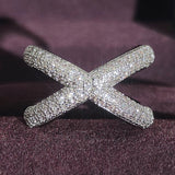 Geometric Full Diamond Luxury Women's Ring – Gifts for Her — 1