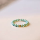 Very Fine 2mm Natural Raw Ore Turquoise Ring – Practical Gifts — 5
