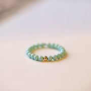 Very Fine 2mm Natural Raw Ore Turquoise Ring – Practical Gifts — 5