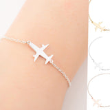 Stainless Steel Bracelets Simple Airplane Design – Jewelry Gift Ideas — 1
