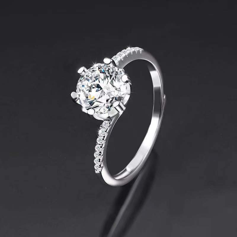 Ring Opening Adjustable One Carat Mosan Drill – Home & Living Gifts — 1