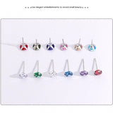 Silver S925 Sterling Silver Classic Four-claw Stud – Birthday Gifts — 2