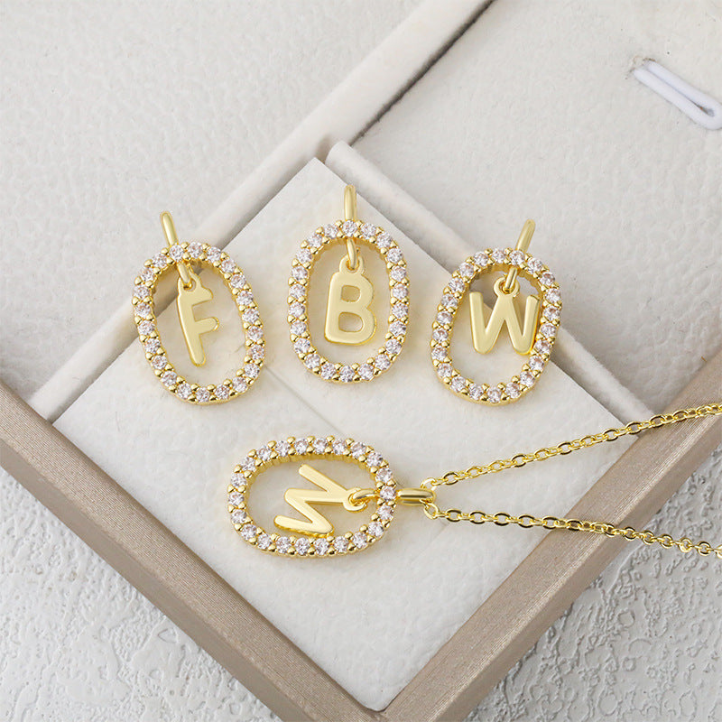 26 Letters Pendant Necklace Light Luxury – Jewelry Gift Ideas — 1