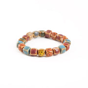 Colorful Volcanic Stone Ceramic Bracelet – Jewelry Gift Ideas — 9