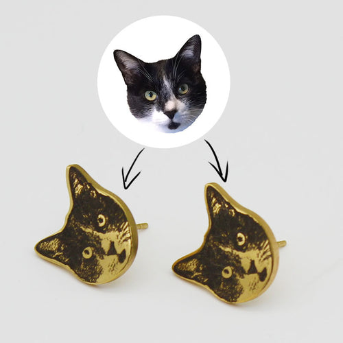 Cute Puppy Cat Custom Earrings – Dog Lover Gifts — 1