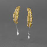 Feather S925 Sterling Silver Earrings – Holiday Gift Ideas — 3