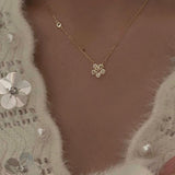 925 Sterling Silver Flowers Necklace For Women – Jewelry Gift Ideas — 4