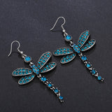 Ethnic Diamond Vintage Fringe Dragonfly Earrings – Surprise Gifts — 6