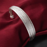 Antique Silver Plated Floral Thread Bracelet – Jewelry Gift Ideas — 2